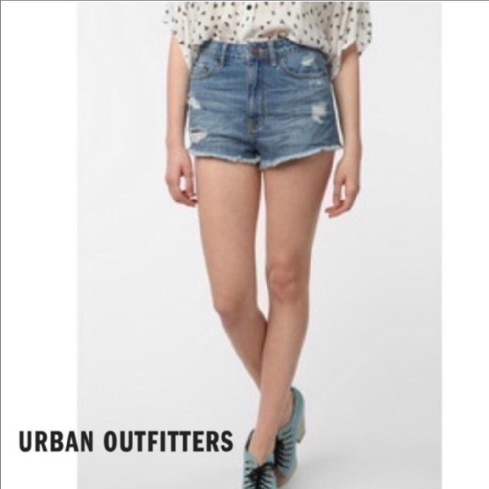 Urban outfitters distressed jean shorts